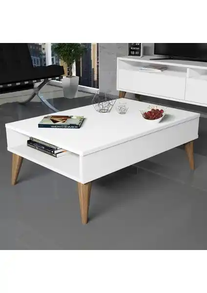 Evdo Best Orta Sehpa Beyaz Modern Tasarım Dayanıklı ve Kolay Kurulum Özellikleriyle