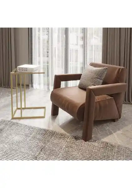 Evka Everly C Sehpa Gold: Modern ve Şık Tasarımıyla Dekorasyonunuza Zarif Dokunuş