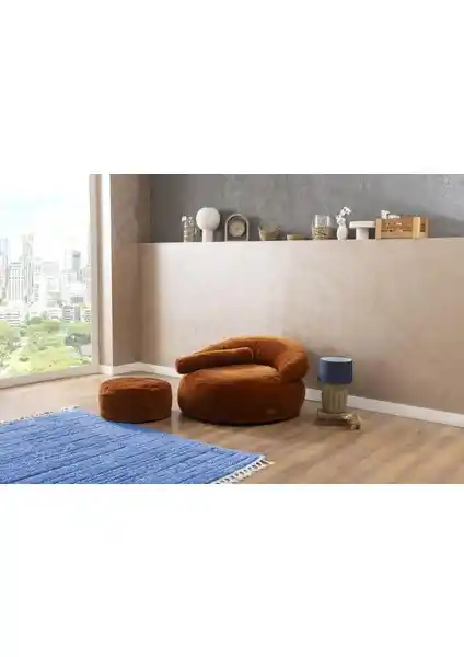 Felix Lüx Armut Koltuk ve Puf Seti: Şık ve Konforlu Modern Oturma Çözümü