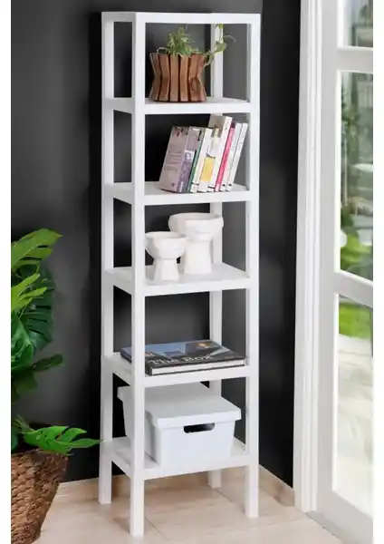 Frapan Home 6 Katlı Plastik Raf Ünitesi ile Pratik ve Şık Depolama Çözümü