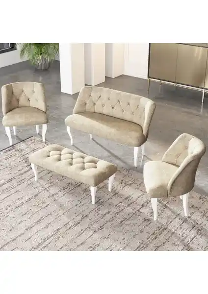 GadaHome Modern ve Şık 2+1+1 Puf Çay Seti Koltuk Takımı Özellikleri ve Kullanım İpuçları