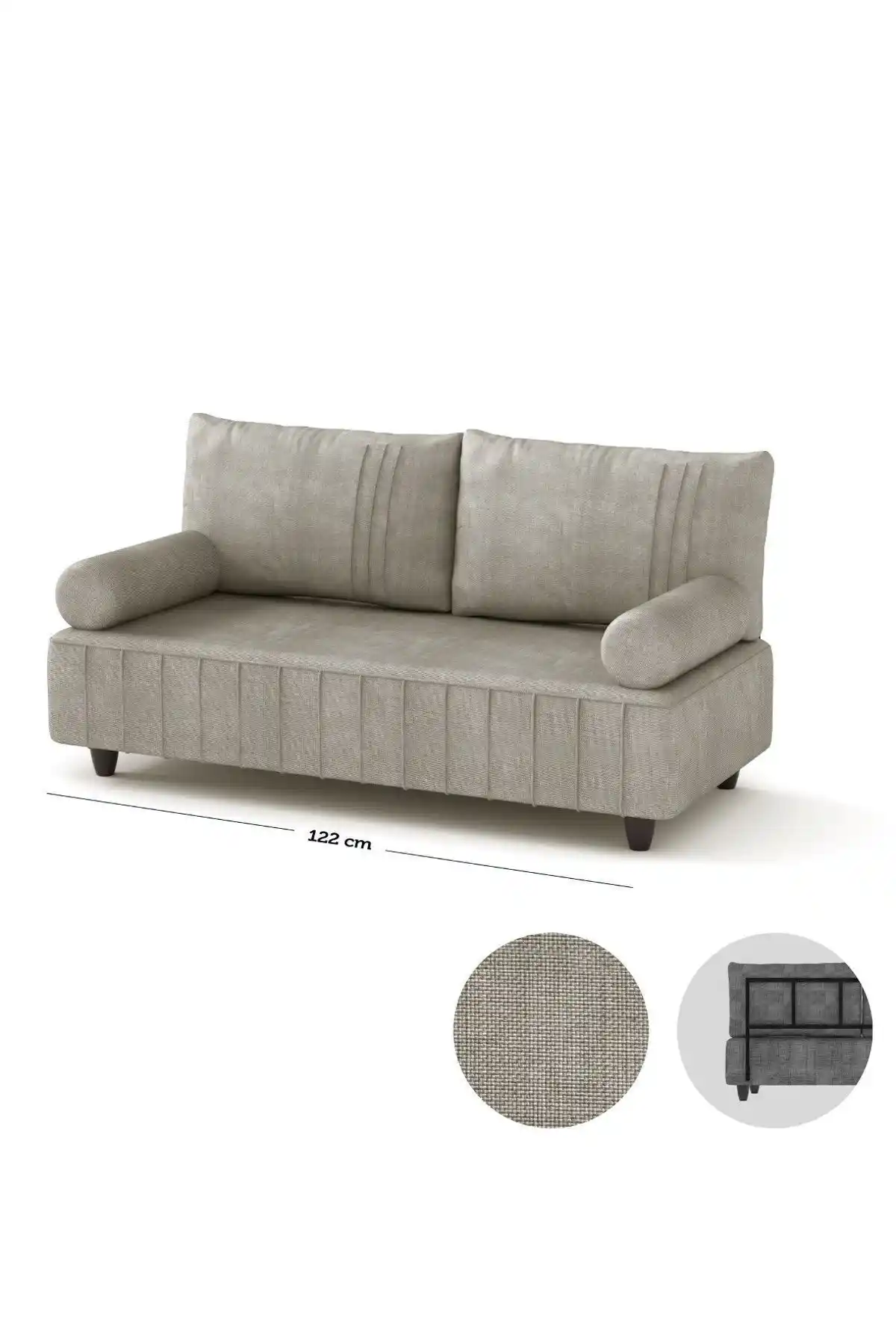 Gaga Mobilya Motmot İkili Kanepe Açık Gri Modern Tasarım ve Fonksiyonellik