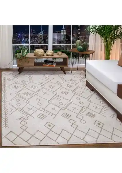 Galaksi Home Modern Geometrik Desenli Yolluk Halı 120x180 cm Şıklık ve Fonksiyonellik Sunar