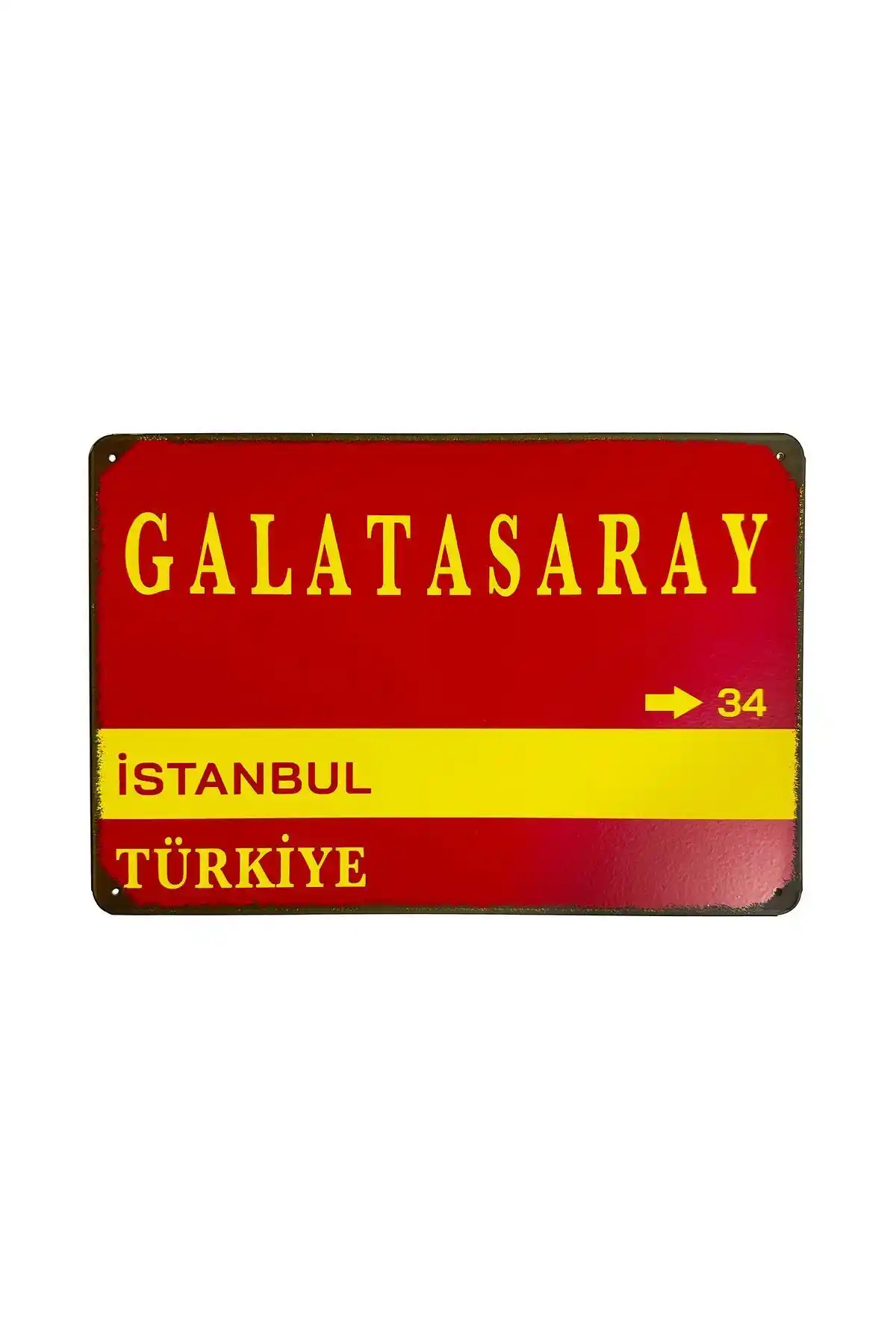 Galatasaray Sokak Tabelası Retro ve Modern Tasarım ile Dekorasyona Şıklık Katıyor