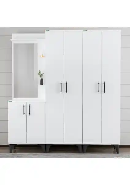 Garaj Home Modern Aynalı Portmanto ve Ayakkabılık: Şıklık ve Fonksiyonellik Bir Arada