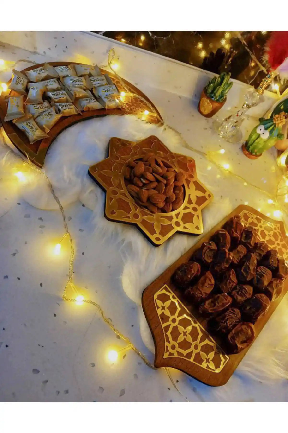 Genel Markalar 3'lü Ahşap Tabak Seti: Estetik ve Sağlıklı Mutfak Servis Çözümü