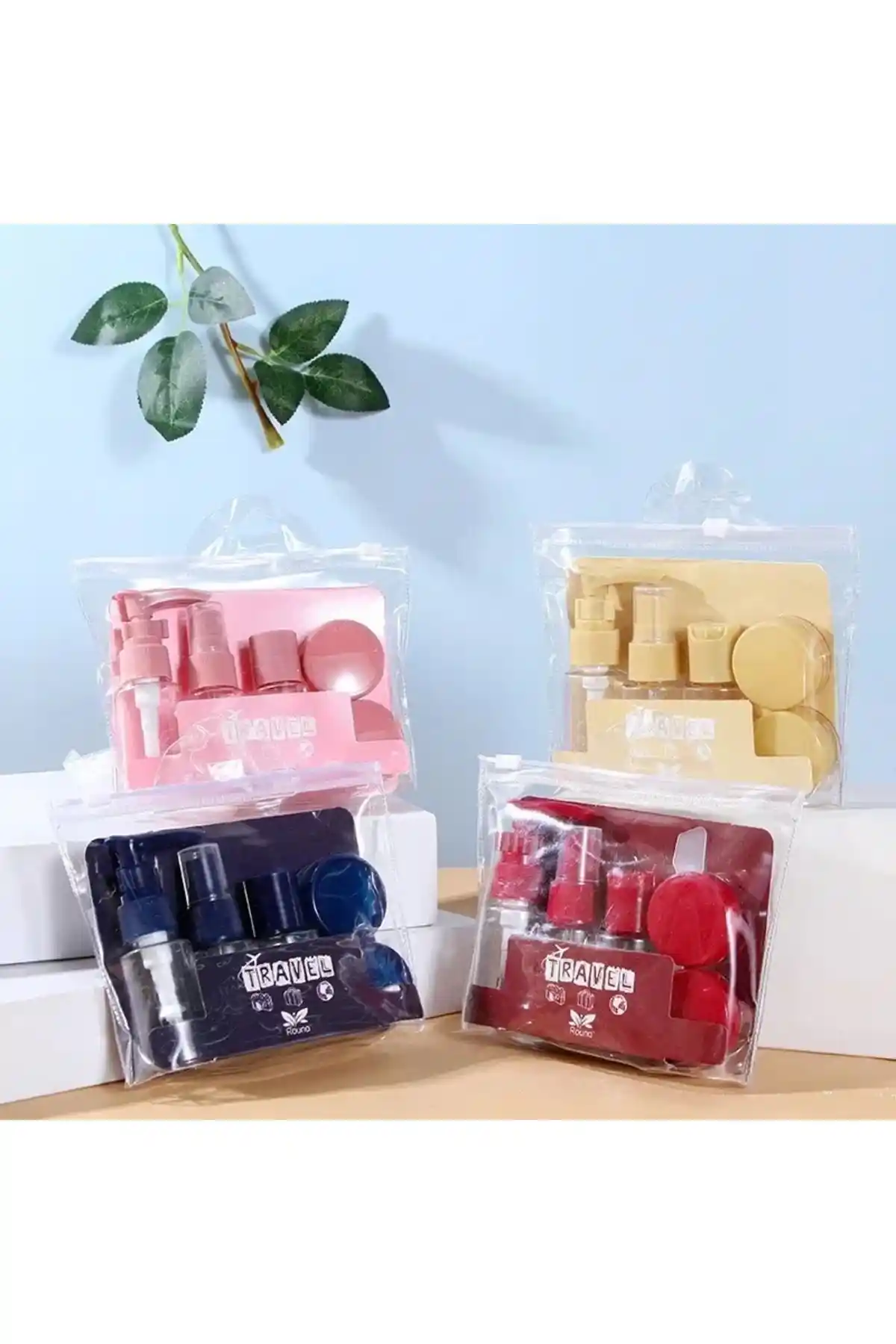 Genel Markalar 8 Parça Seyahat Temizliği ve Banyo Seti Hafif ve Şık Tasarım