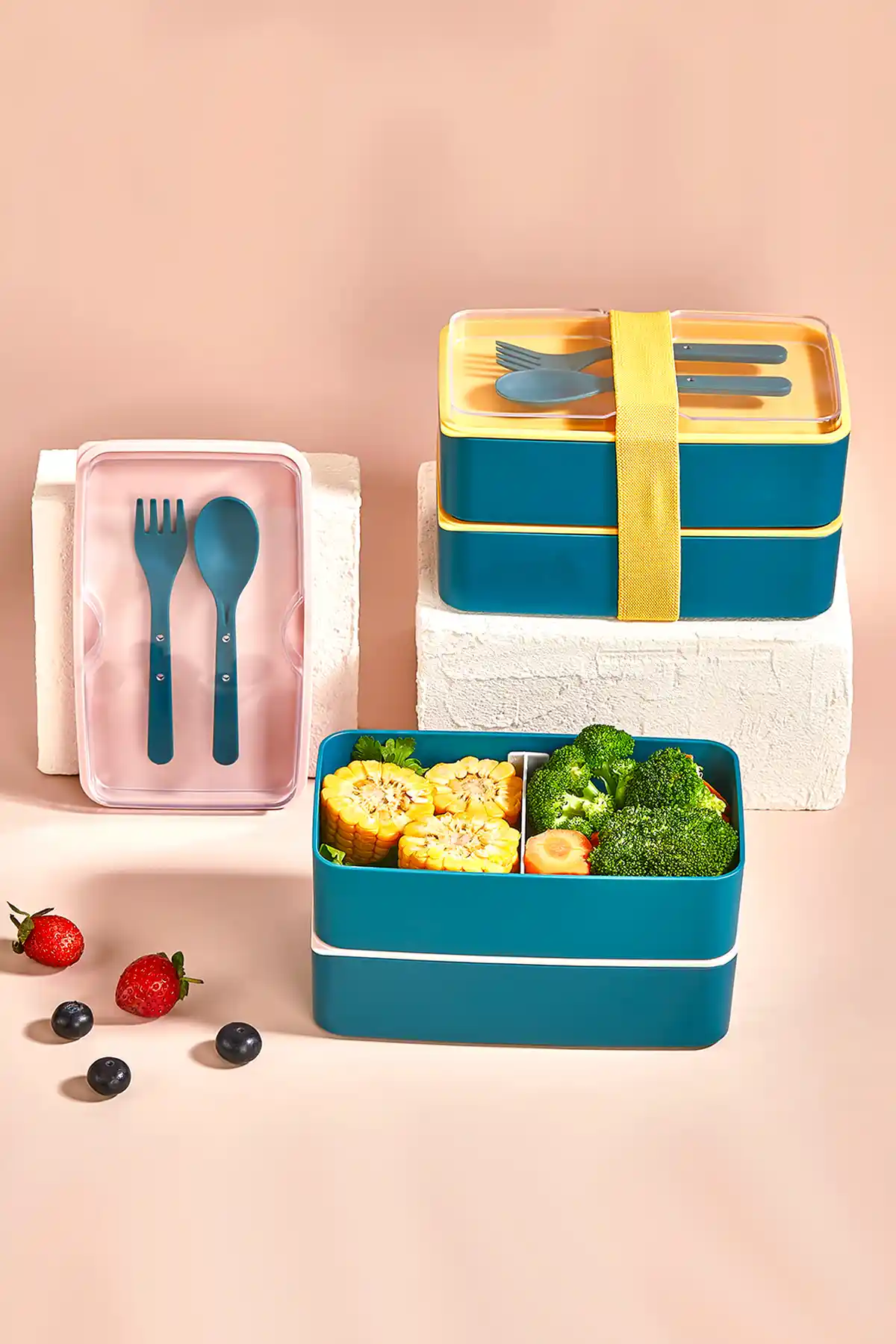 Genel Markalar Dikdörtgen 2 Katlı Beslenme Kabı: Sağlıklı Saklama ve Taşıma Çözümü