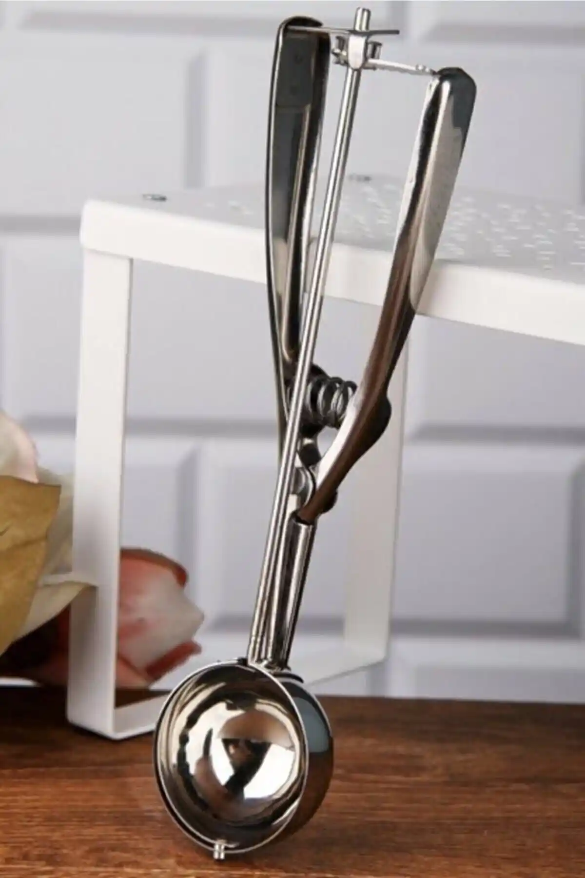 Genel Markalar Lüx Çelik Paslanmaz Dondurma ve Kurabiye Kaşığı: Şık ve Dayanıklı Mutfak Gereçleri