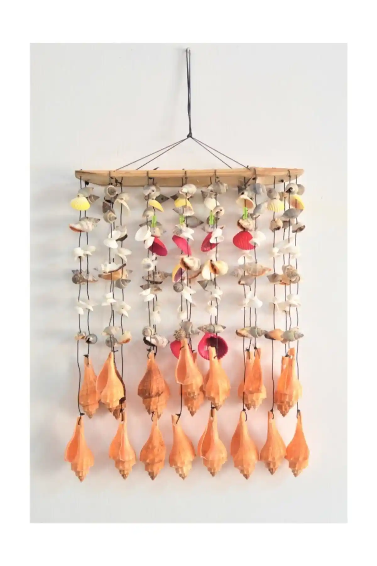 GÖKÇE Dekoratif Deniz Kabuğu Bambu Tavan Süsü Büyük Boy İç ve Dış Mekan Dekorasyonu