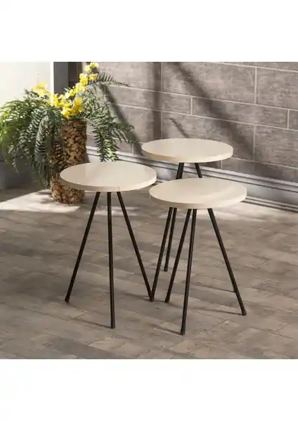 Gold Falez Mobilya Aksesuar Zigon Sehpa Modern ve Şık Tasarımıyla Dekorasyonunuza Uyum Sağlar