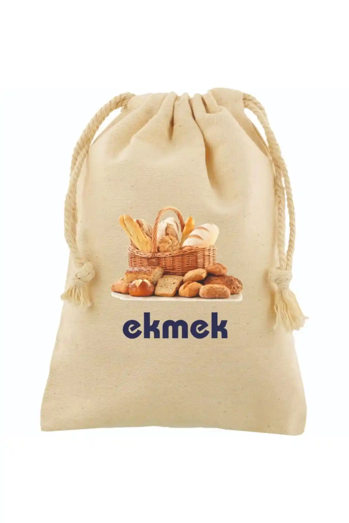 Han Collection Sağlıklı Bez Ekmek Torbası Geniş Kapasiteli ve Şık Tasarımıyla Mutfakta Pratik Kullanım