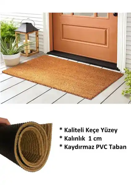 Hein Coco Dış Mekan Dekoratif Kapı Paspası Dayanıklı ve Şık Tasarım