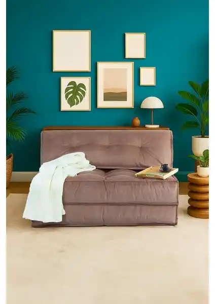 Homedius Mocca Çift Kişilik Katlanır Yatak ve Uzanma Koltuğu - Modern ve Çok Yönlü Mobilya Çözümü