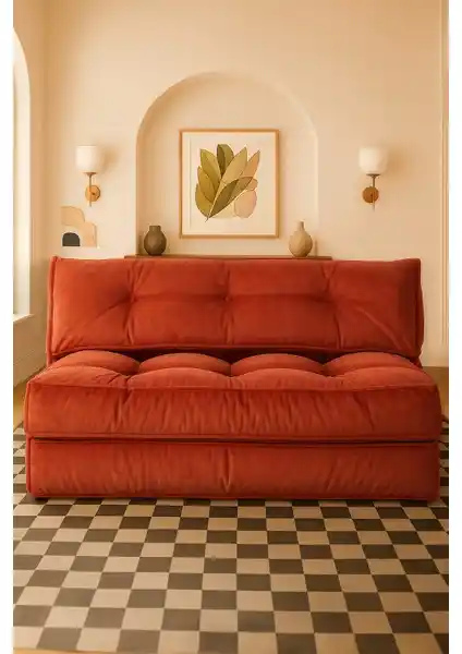 Homedius Yataklı Koltuk Mocca Çift Kişilik Modern ve Çok Fonksiyonlu Tasarım