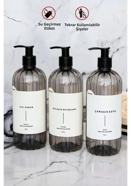 Homence Modern Plastik Temizlik Seti Pratik ve Şık Tasarım ile Uzun Süreli Kullanım