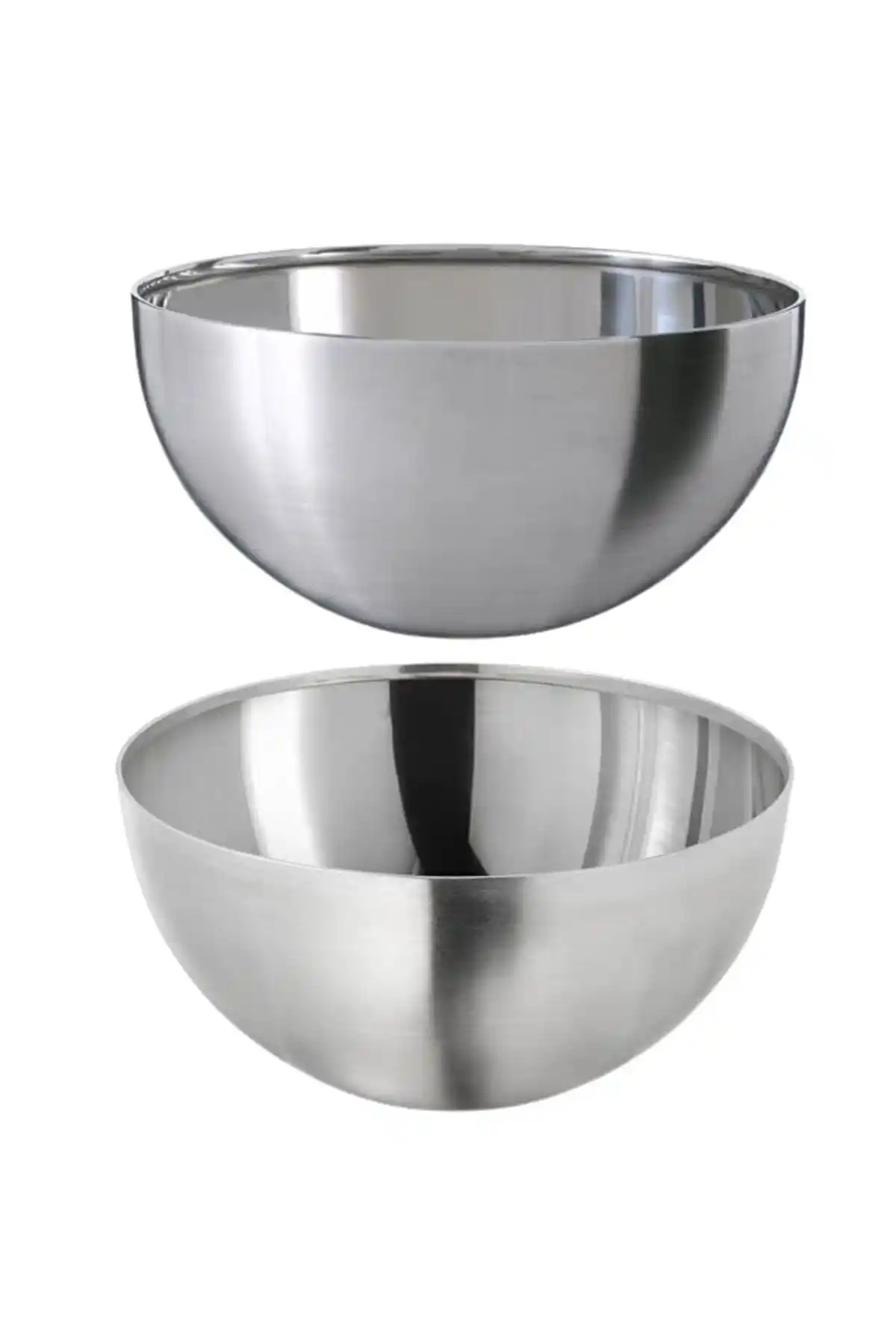 İKEA 2'li Paslanmaz Çelik Çerez Kaseleri Modern ve Dayanıklı Mutfak Aksesuarları