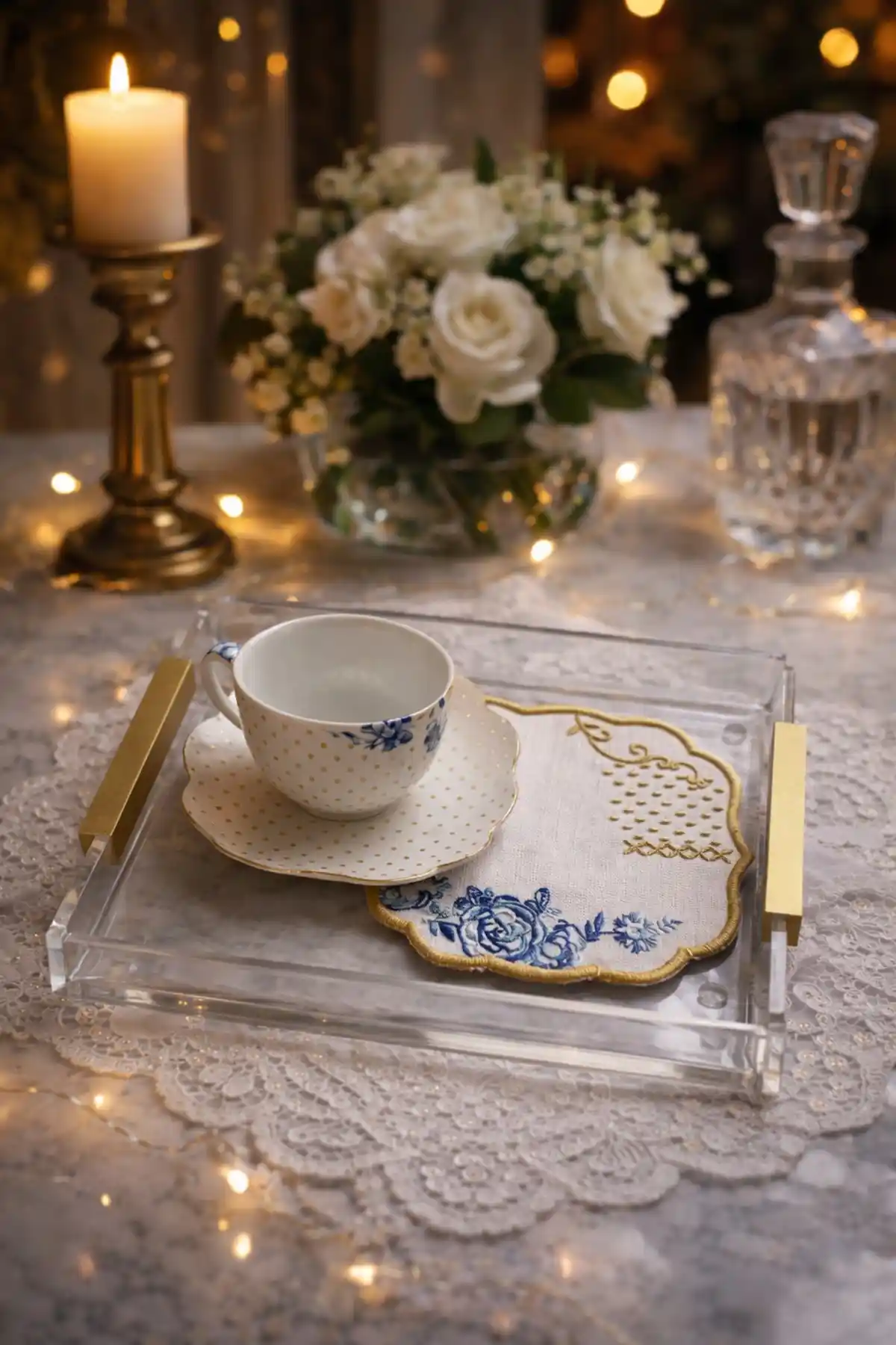 Innossa Pleksi Dekorasyon Düz Kulp Matgold Şeffaf Pleksi Tepsi Özellikleri ve Kullanım Alanları