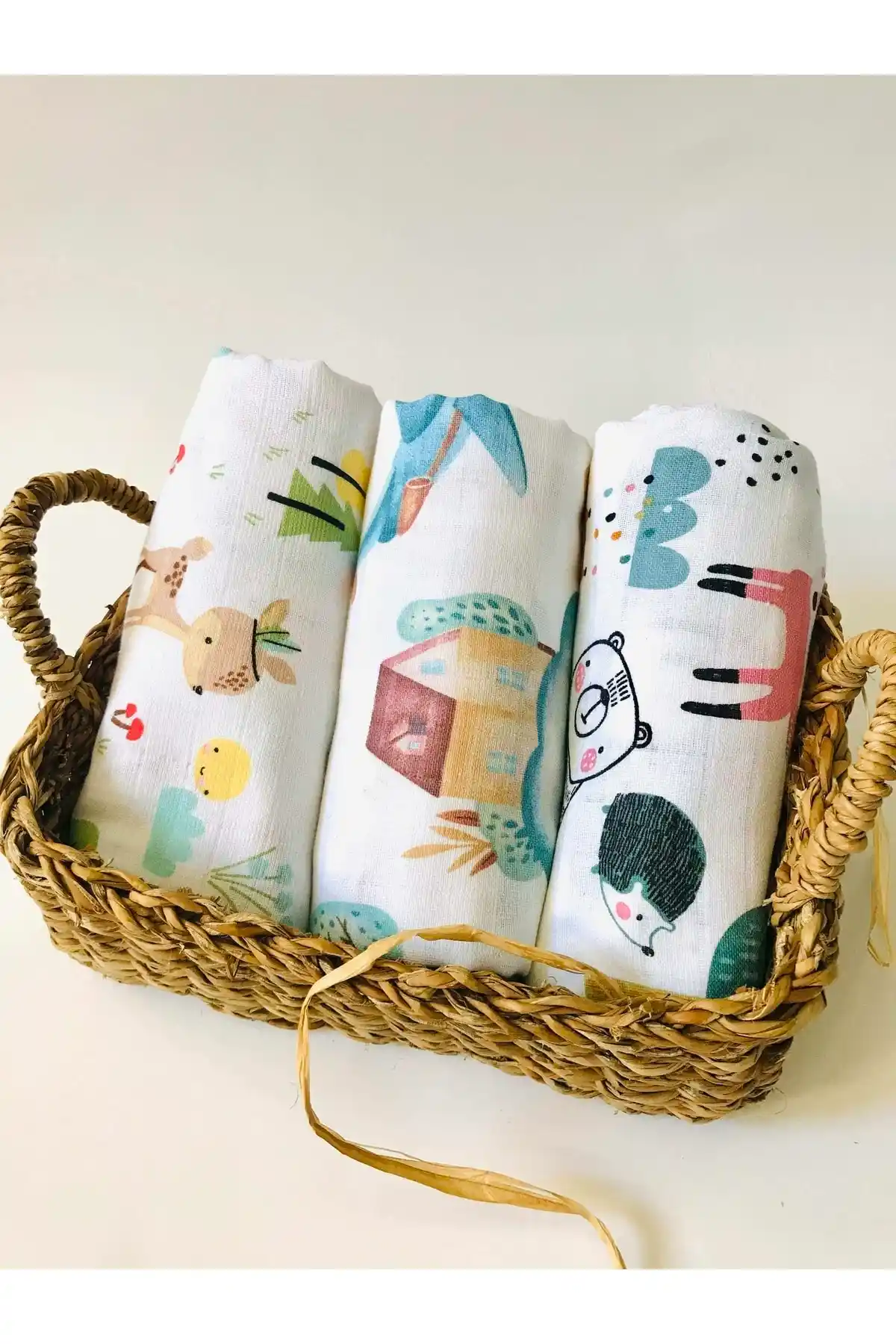 JUNİPERUS Çok Amaçlı Müslin Bezi Seti: Doğal, Sağlıklı ve Çok Yönlü Bebek Tekstili