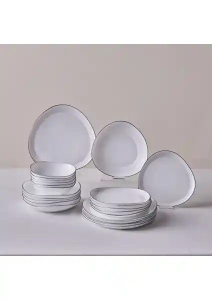 Karaca Agata 24 Parça Cam Yemek Takımı Modern ve Dayanıklı Tasarımıyla Sofralarınıza Şıklık Katar