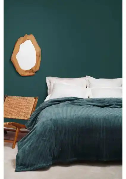 Karaca Home Joena Petrol Çift Kişilik Battaniye: Şık ve Sıcak Tutma Özelliğiyle Modern Ev Dekorasyonu