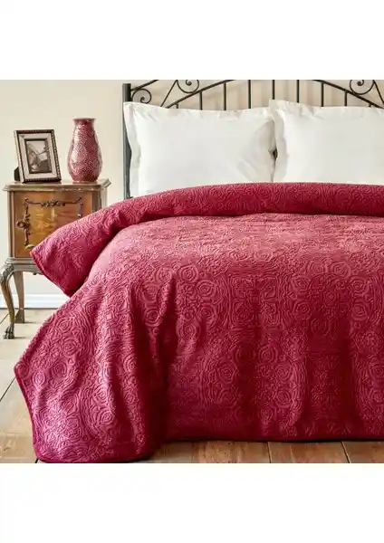 Karaca Home Scala Sarabi Çift Kişilik Embosy Polyester Battaniye Modern ve Şık Tasarım