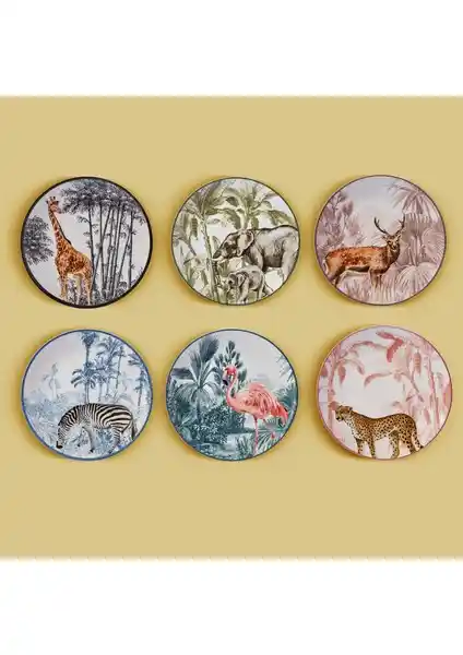 Karaca Jungle Tropikal Desenli 22 cm Porselen Pasta Tabağı Takımı Detayları ve Kullanım İpuçları