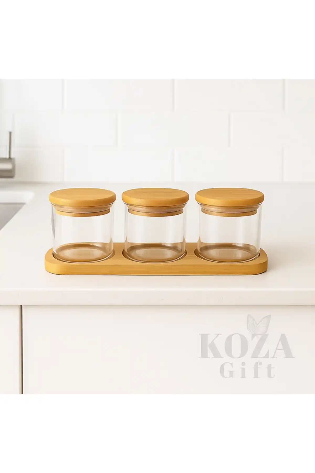 Keyfisepet 3'lü Cam Kavanoz Seti: Doğal ve Şık Mutfak Saklama Çözümleri
