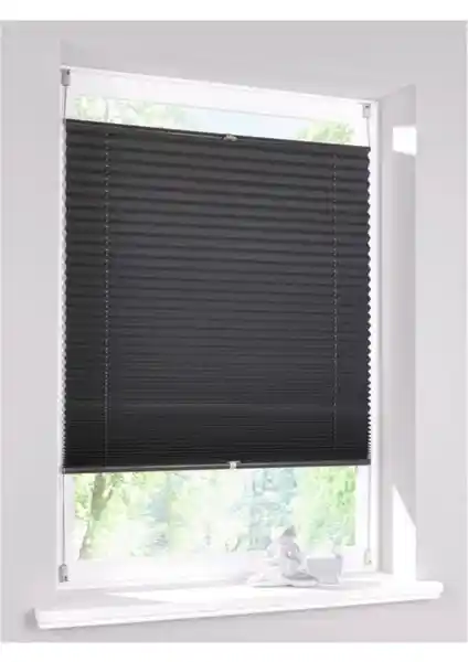 Kidmex Antrasit Plise Katlanır Cam Balkon Perdesi: Estetik ve Fonksiyonellik Bir Arada