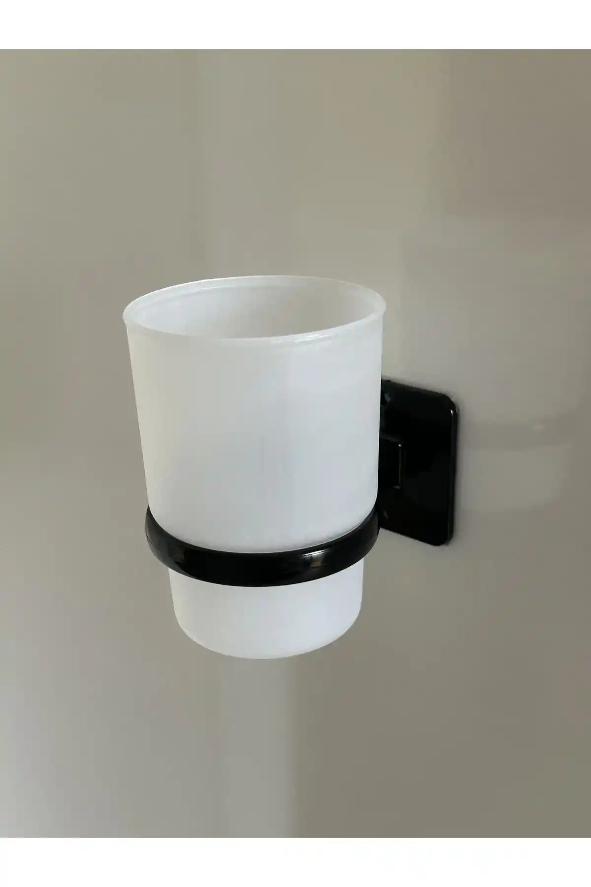 KILINÇ STORE Siyah Güçlü Yapışkanlı Diş Fırçalık Askısı Modern Banyo Dekorasyonu