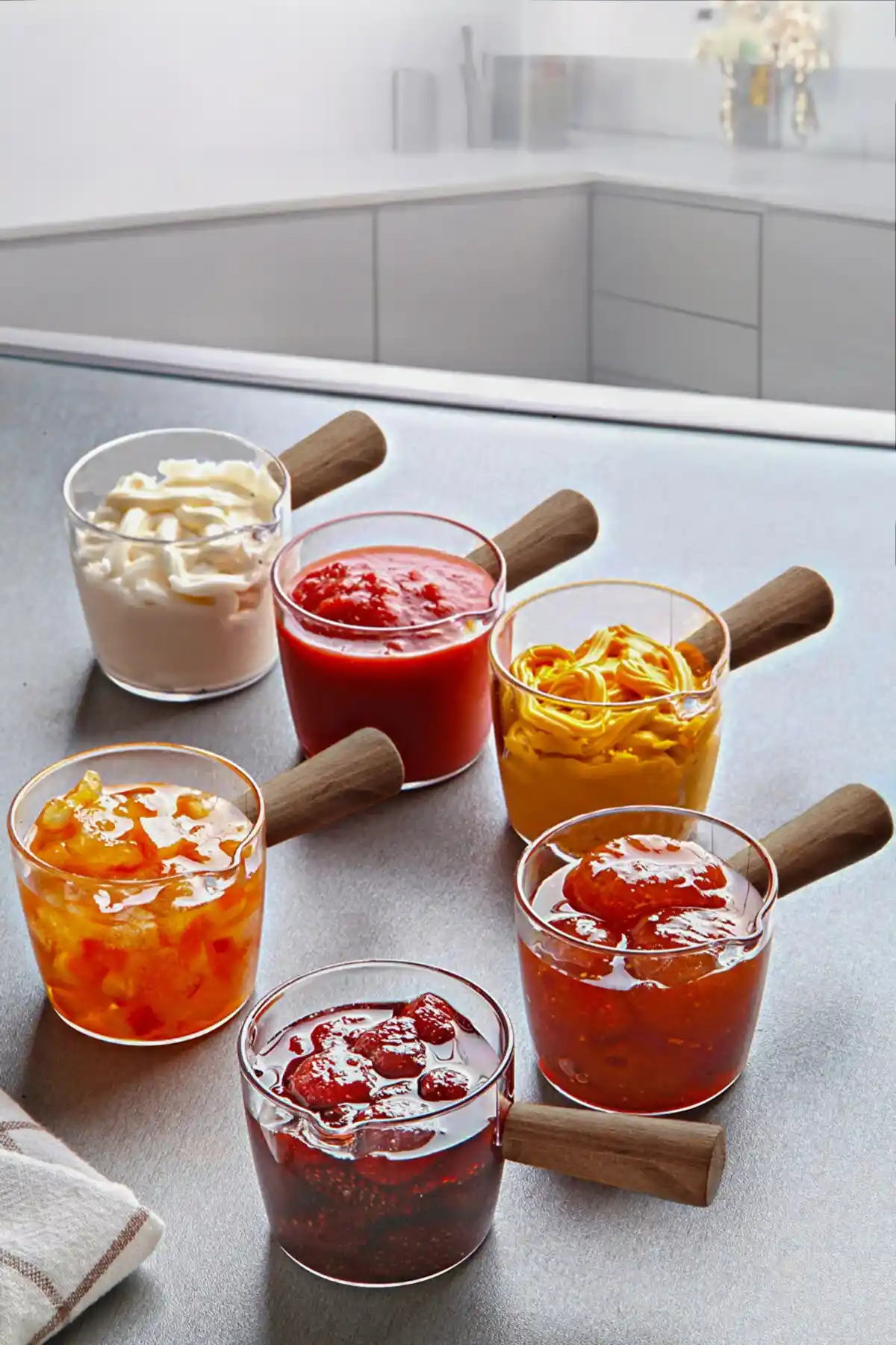 Kitchen Life 6'lı Mika Reçellik ve Sosluk Seti ile Şık ve Fonksiyonel Sunumlar