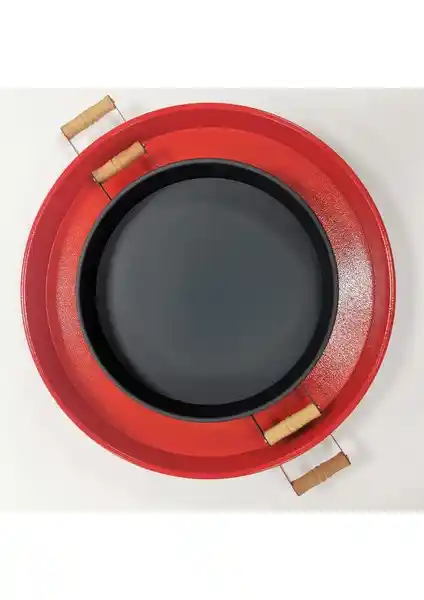 Kitchen Trend Metal Sunum Tepsisi Seti 51 cm ve 37 cm Renk Seçenekleriyle Şık ve Dayanıklı