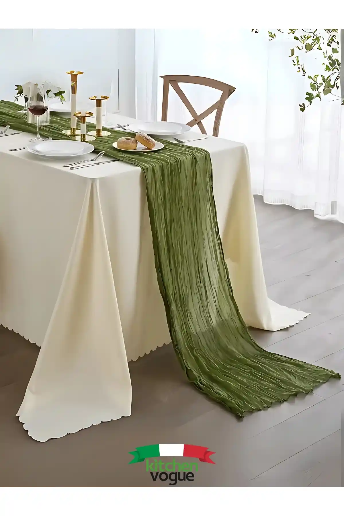 Kitchen Vogue Bohem Masa Örtüsü: Doğal ve Şık Tasarım ile Sofralarınıza Zarafet Katın