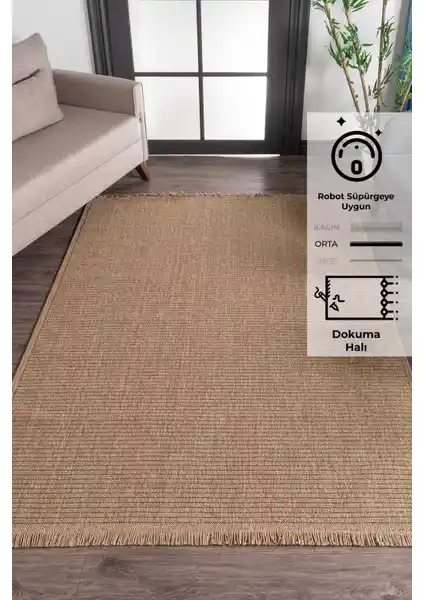 Konfor Vlora 4761 Jüt Hasır Kilim Modern Estetik ve Dayanıklılık Sunar