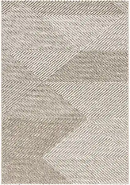 Koza Halı Retro Krem Bej Halı 19270A: Şık ve Dayanıklı Modern Dekoratif Halı