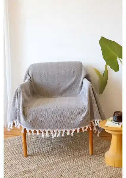 Koza Mix Kahverengi Berjer Tekli Koltuk Örtüsü 150x170cm Şık ve Dayanıklı Tasarım