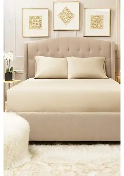 Lady Moda Hepsi Home Çift Kişilik Lastikli Çarşaf Seti Yatak Odası Şıklığı ve Konforu İçin