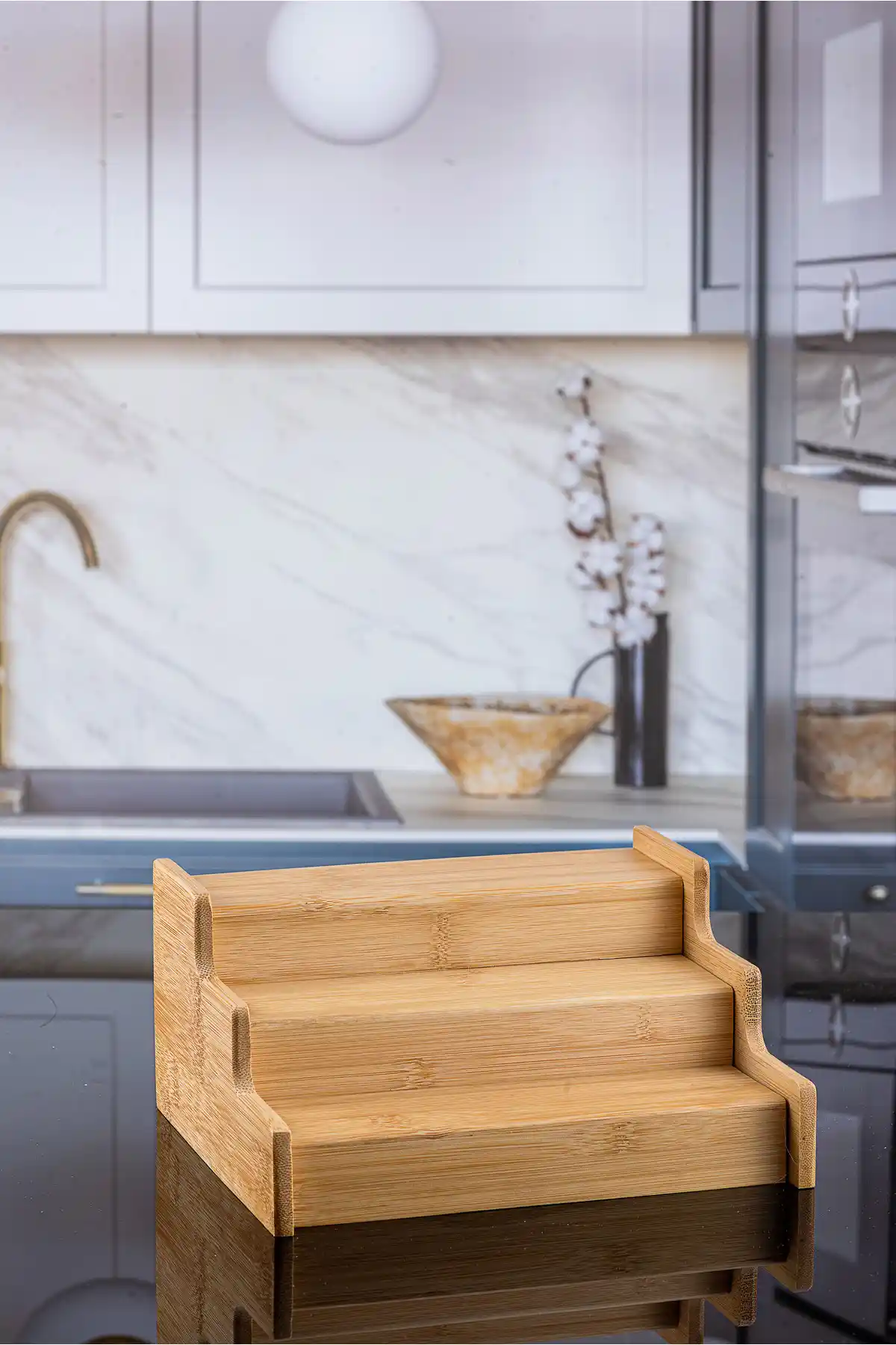 Lizzy 3 Katlı Açılabilir Baharat Standı ile Mutfak Düzeninizi Geliştirin