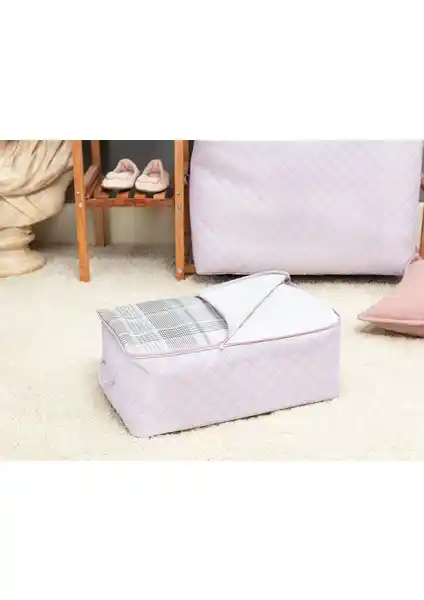 Madame Coco Luisa Kapitoneli Baskılı Hurç Pudra Renkli Şık ve Dayanıklı Saklama Çözümü