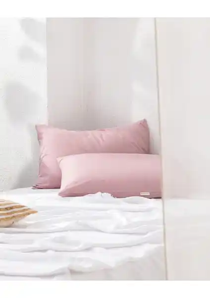 Madame Coco Manon %100 Pamuk Yastık Kılıfı Seti Gül Kurusu Renkli ve Şık Tasarım