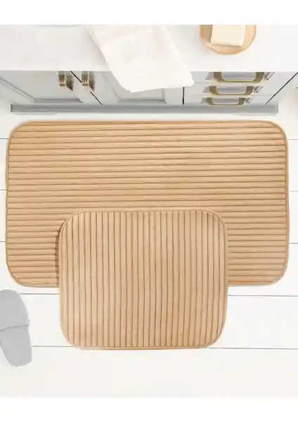 Madame Coco Mathılda 2'li Banyo Paspası: Şık ve Kullanışlı Modern Banyo Aksesuarı