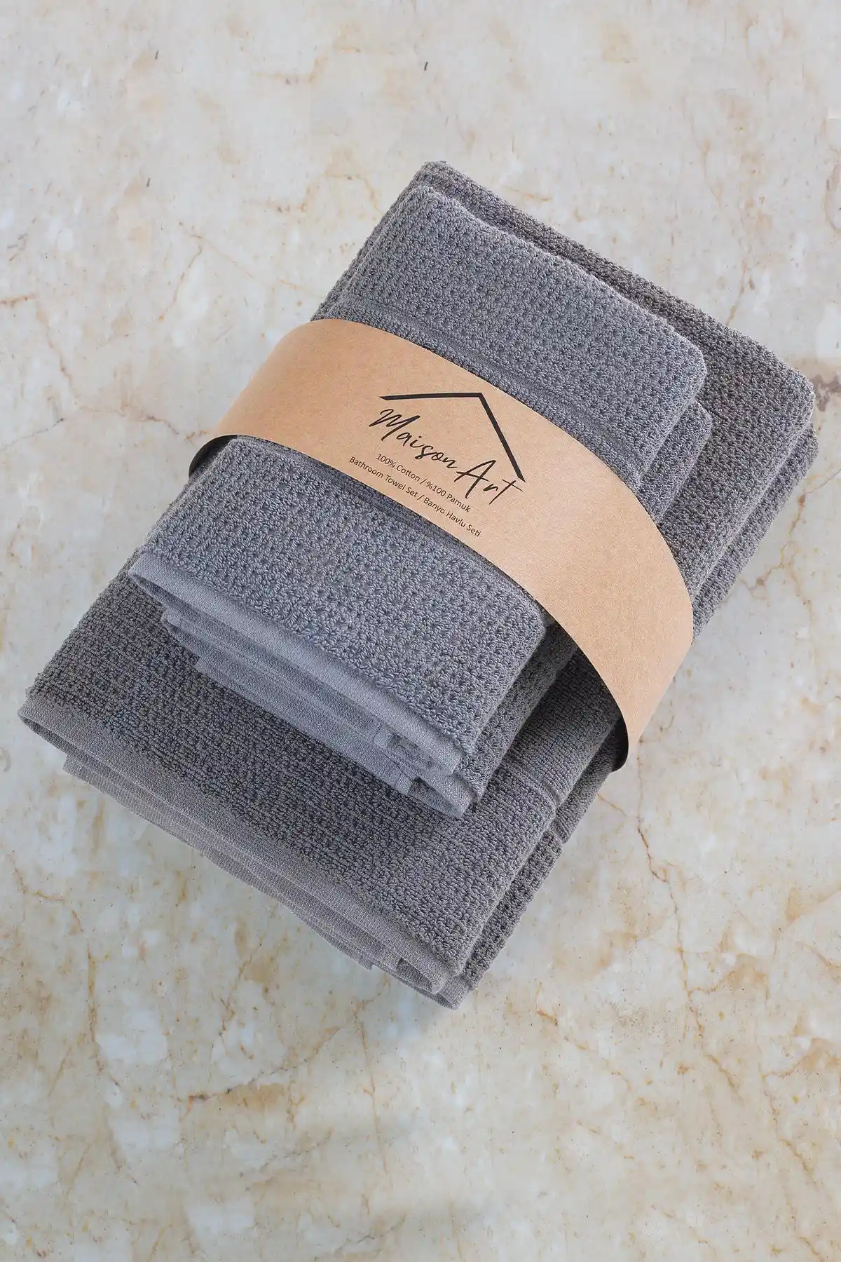 MaisonArt Royal Banyo Havlu Seti Şıklık ve Konfor Sunan Modern Tasarım