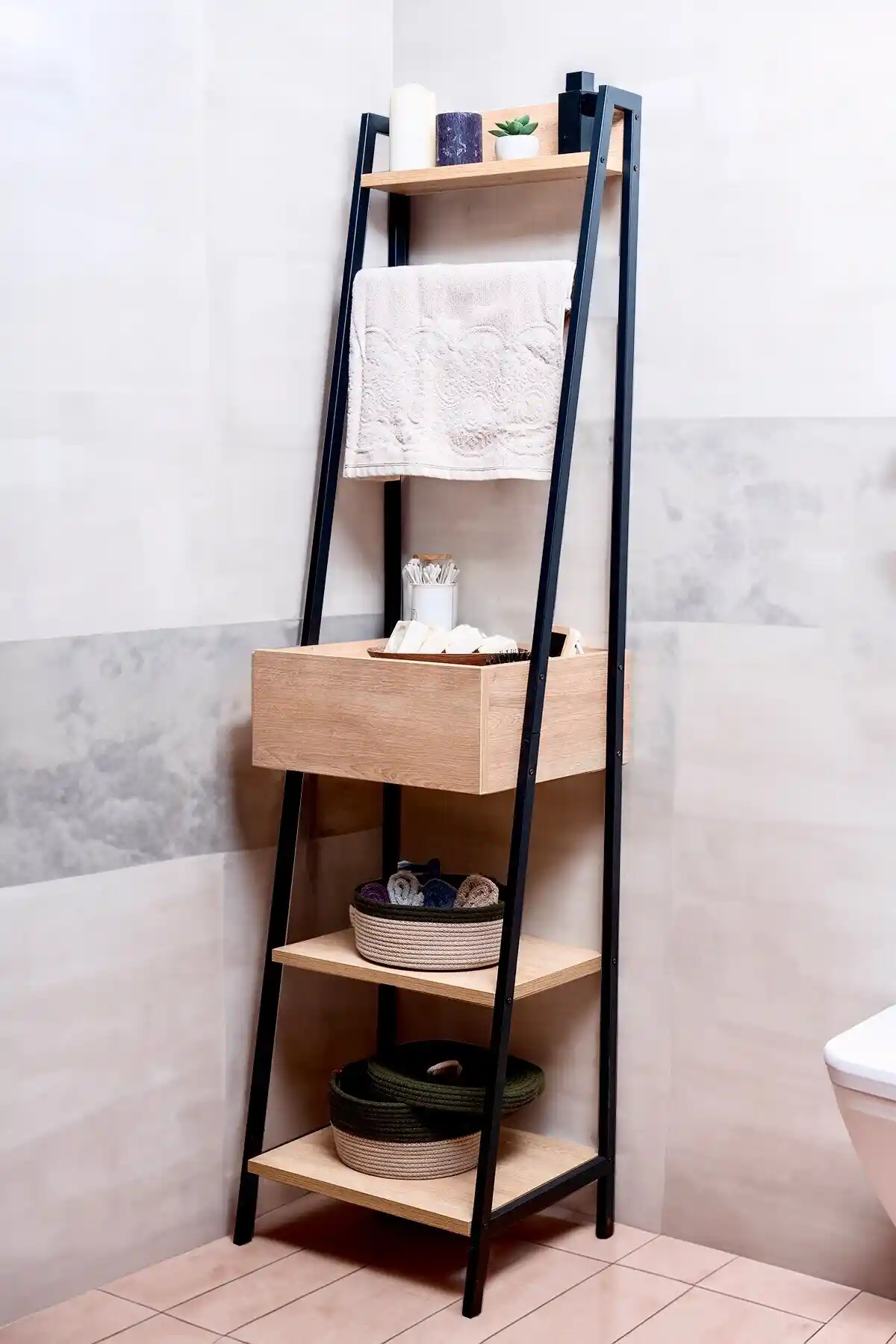 Milonsa Çok Amaçlı Banyo Düzenleyici: Modern ve Dayanıklı Çok Fonksiyonlu Saklama Çözümü