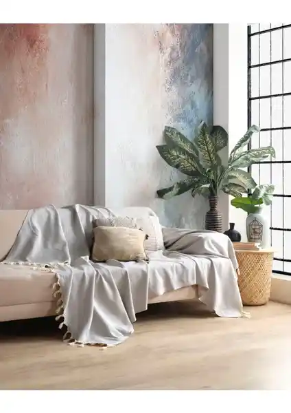 Miracolo Home Pamuklu Dekoratif Koltuk Örtüsü: Şık ve Dayanıklı Koruma Çözümü