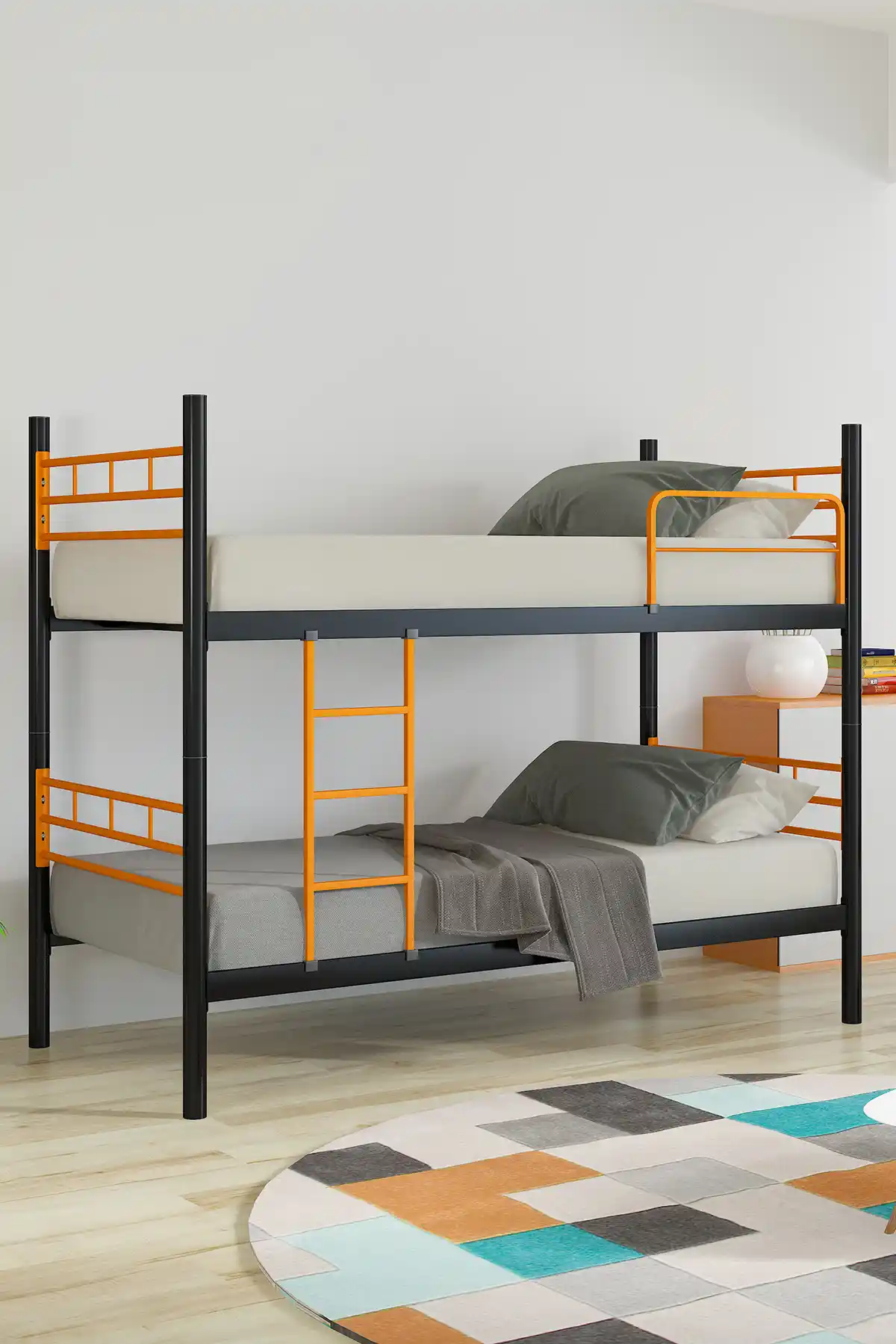 Mobpazar Mete 209 Metal Ranza: Çok Yönlü ve Dayanıklı Genç Odası Mobilyası