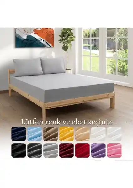 MODELHOME Ranforce Akfil Gri Lastikli Çarşaf: Yüksek Kalite ve Konfor Sunan Yatak Takımı