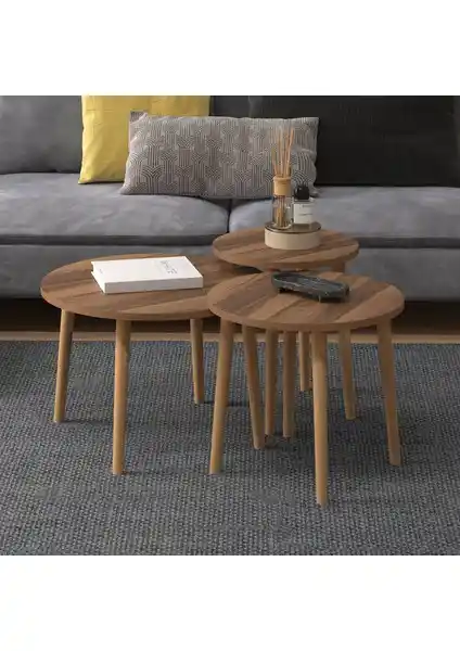 Monte Roma Ceviz Ortasehpa Seti Modern ve Dayanıklı Tasarım Çeşitleri