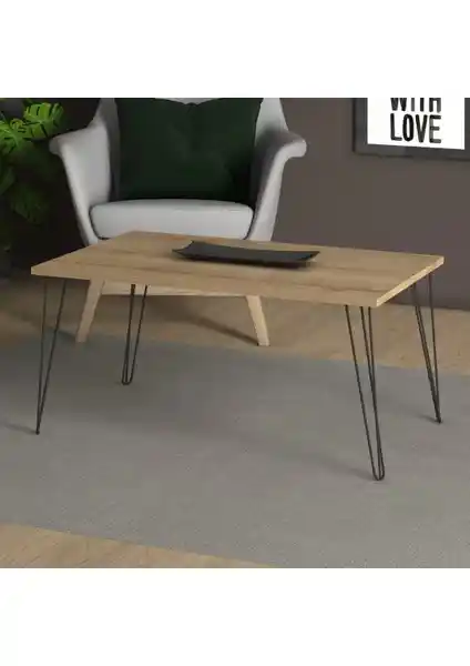 Monte Sehpa Fiona Orta Meşe Sehpa Modern ve Dayanıklı Tasarım Özellikleri