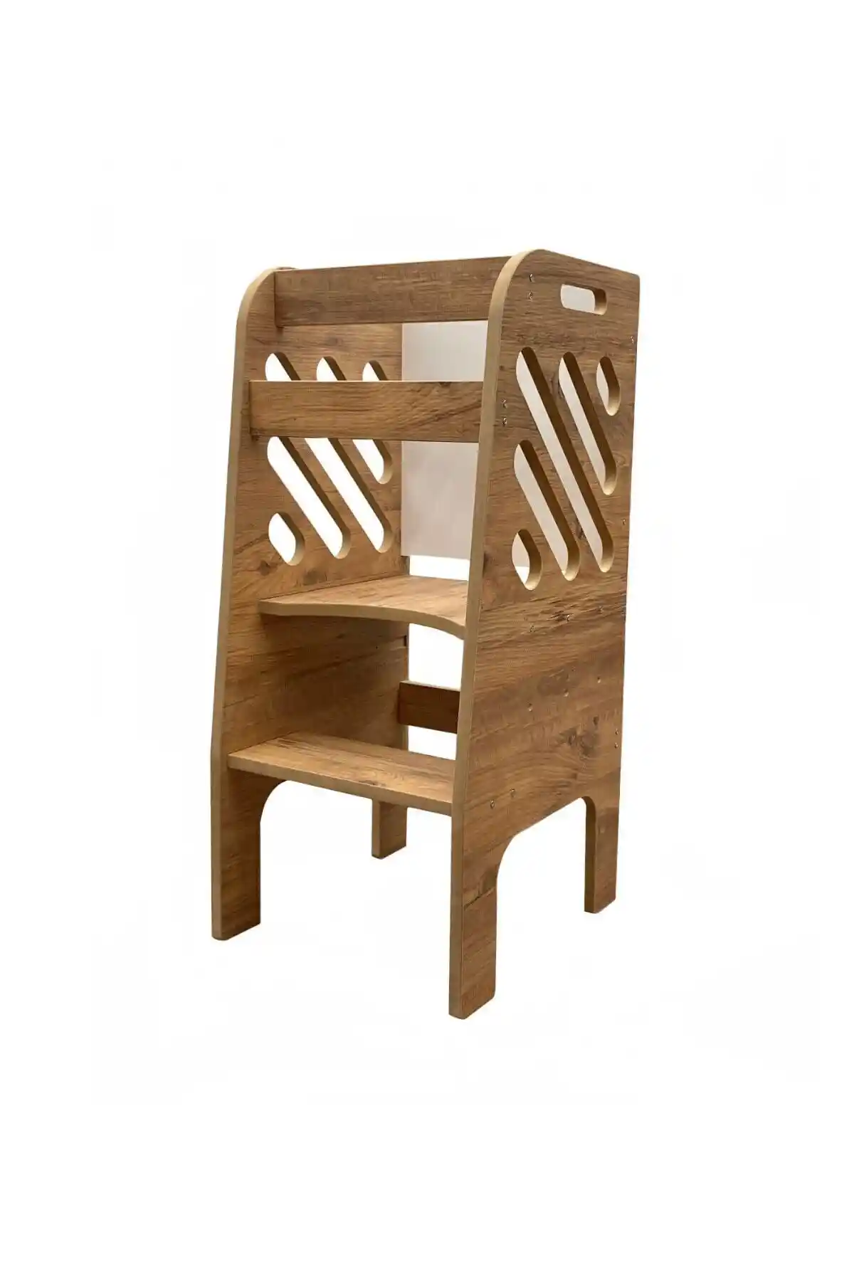 Montessori Yükseklik Ayarlı Beyaz Yazı Tahtalı Öğrenme Kulesi Çocuklar İçin Güvenli ve Çok Yönlü Eğitim Aracı