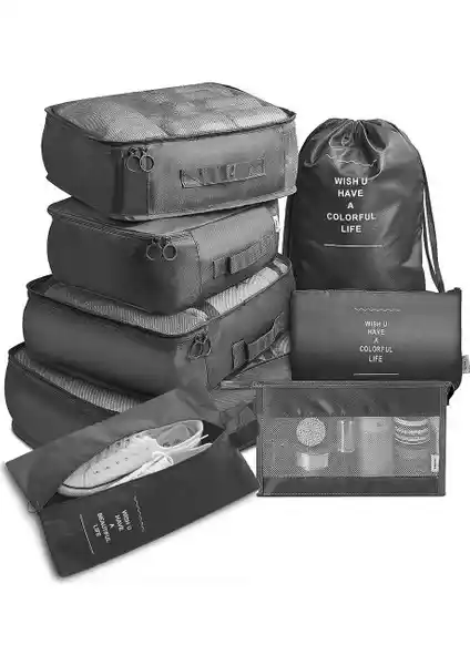 Mundo Venta 8 Parça Valiz Düzenleyici Seti ile Seyahatlerde Pratiklik ve Düzen Sağlama